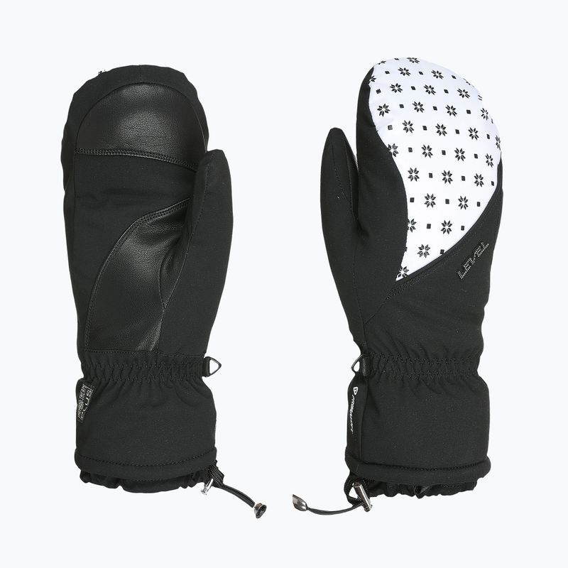 Skihandschuhe Damen Level Mummies Mitt black/white 7