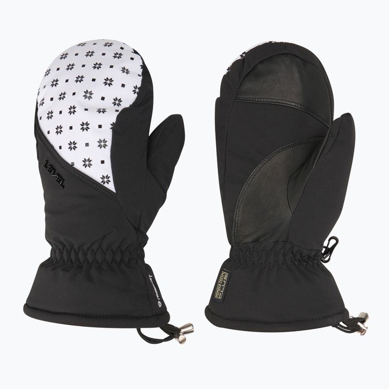 Skihandschuhe Damen Level Mummies Mitt black/white