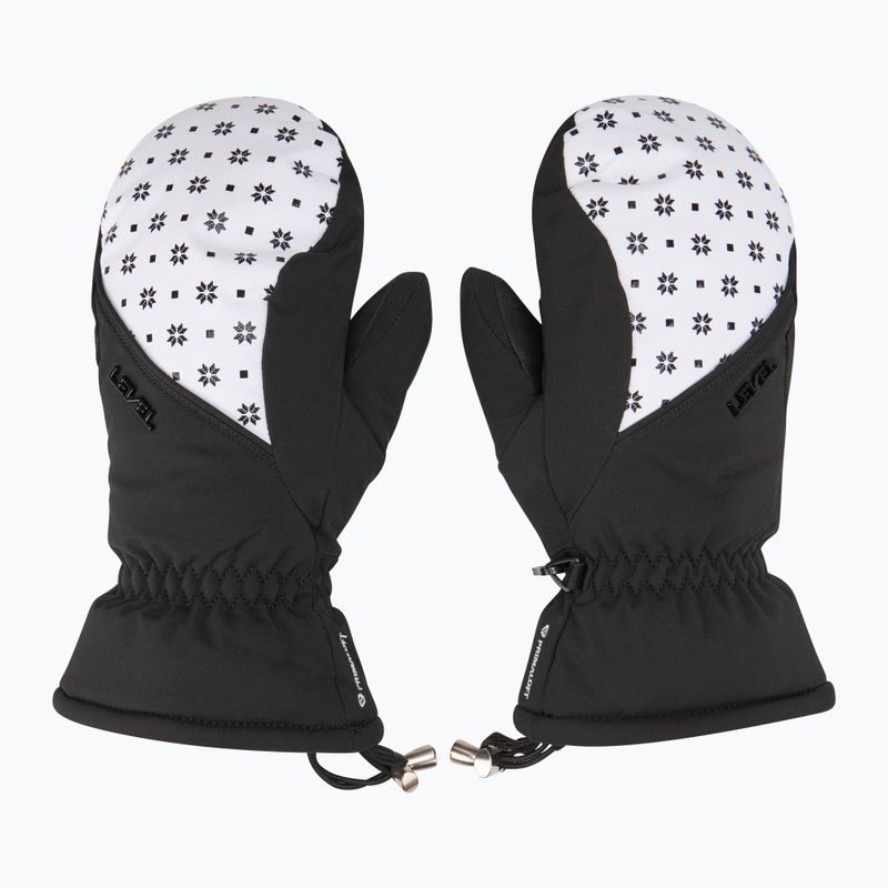 Skihandschuhe Damen Level Mummies Mitt black/white 2