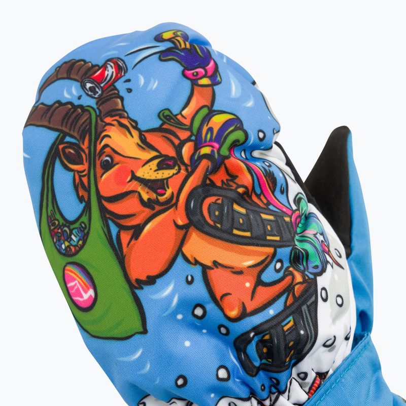 Level Animal Kinder-Skihandschuhe hellblau 4