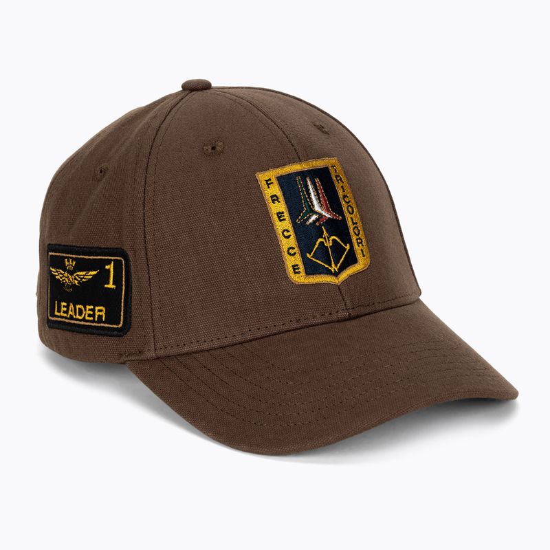 Herren Aeronautica Militare Frecce Tricolori Patch Baseballmütze dunkelbraun