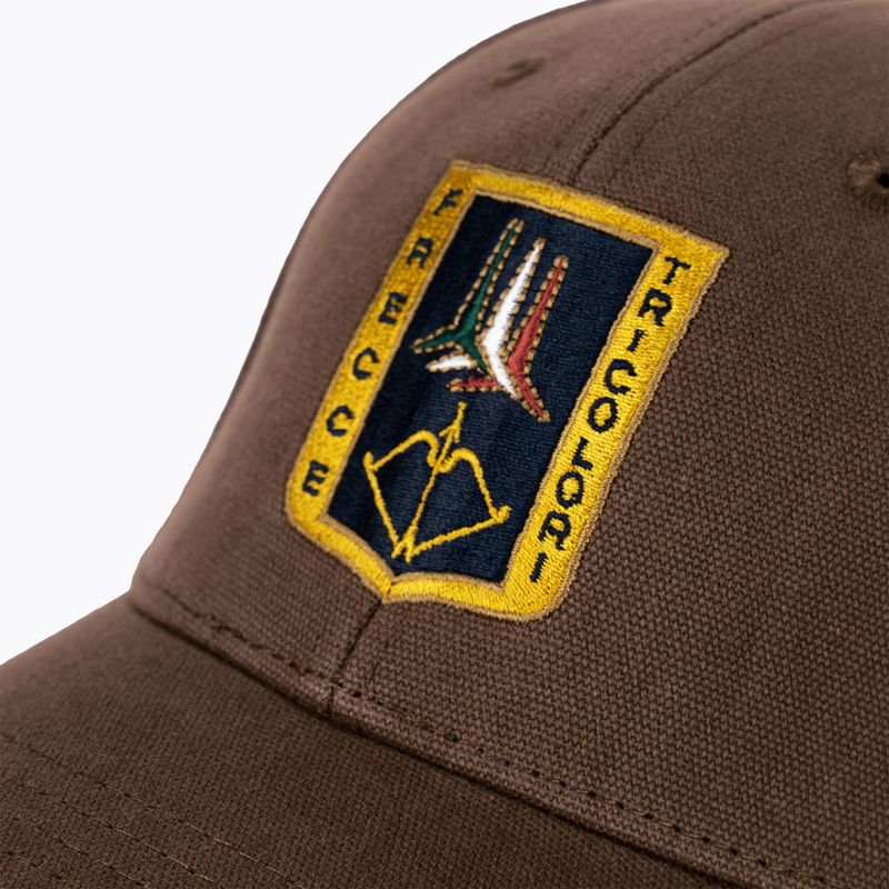Herren Aeronautica Militare Frecce Tricolori Patch Baseballmütze dunkelbraun