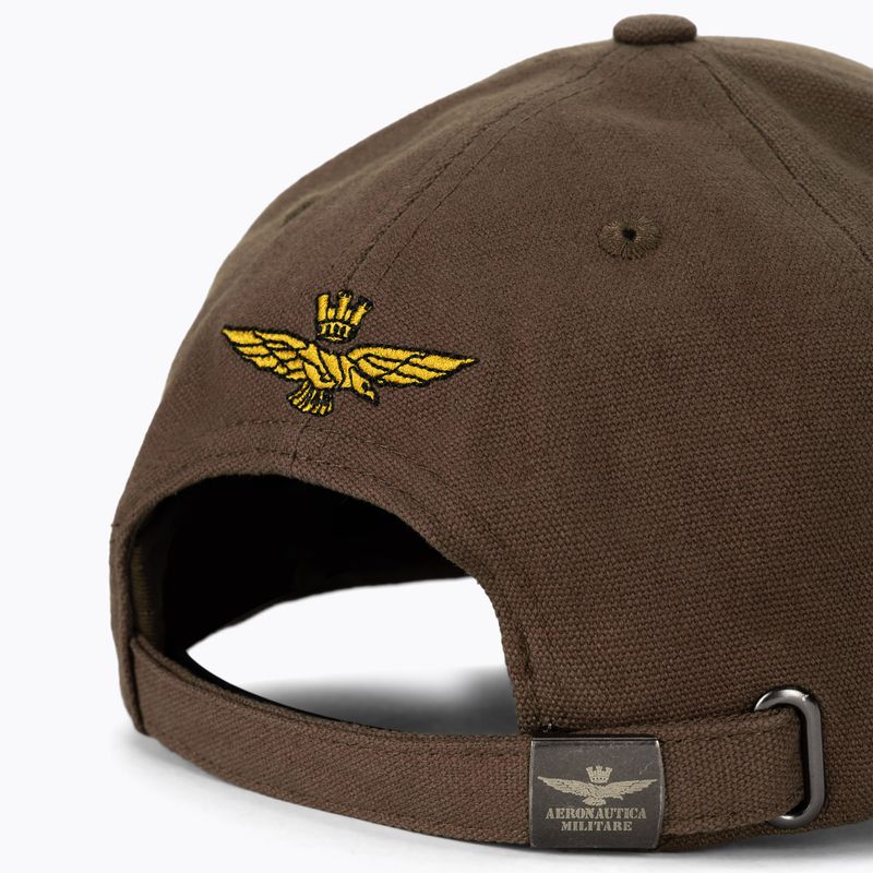 Herren Aeronautica Militare Frecce Tricolori Patch Baseballmütze dunkelbraun