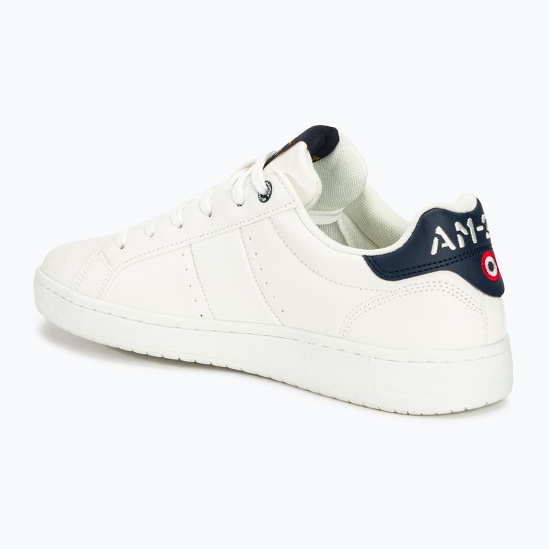 Herren Aeronautica Militare Eco Leder Mit Adler aus weißer Schuhe 3