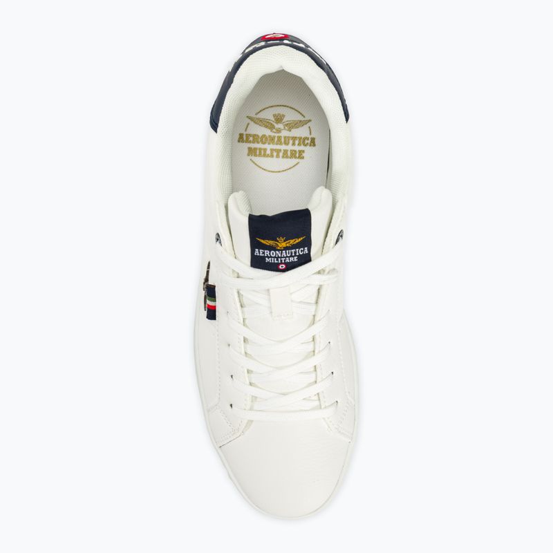 Herren Aeronautica Militare Eco Leder Mit Adler aus weißer Schuhe 5