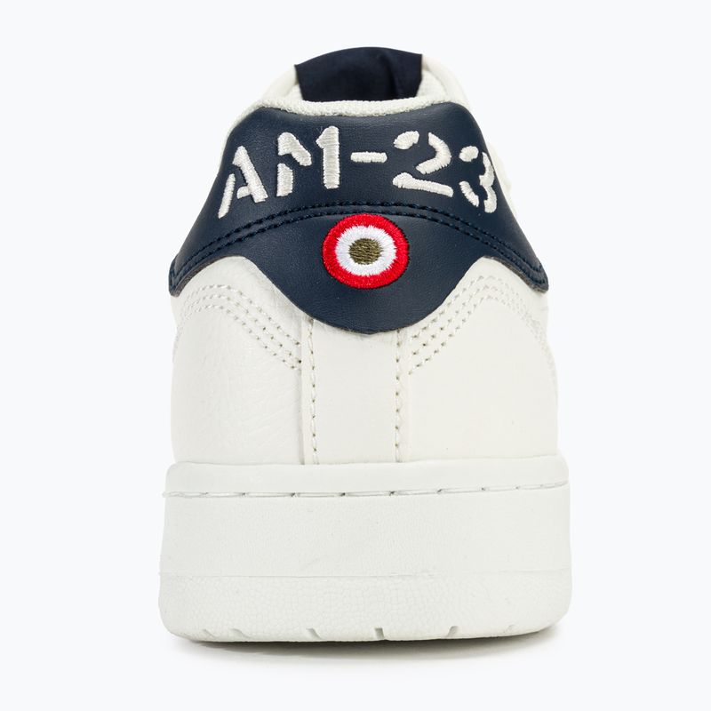 Herren Aeronautica Militare Eco Leder Mit Adler aus weißer Schuhe 6