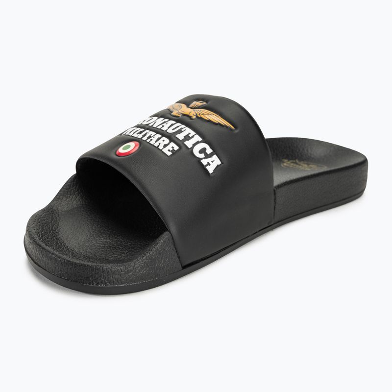 Herren Aeronautica Militare Beach jet schwarz flip-flops 6