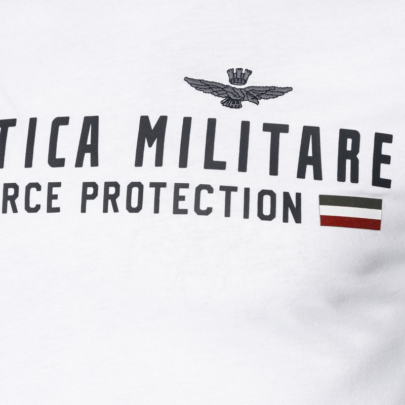 Herren Aeronautica Militare Heritage weißes T-Shirt