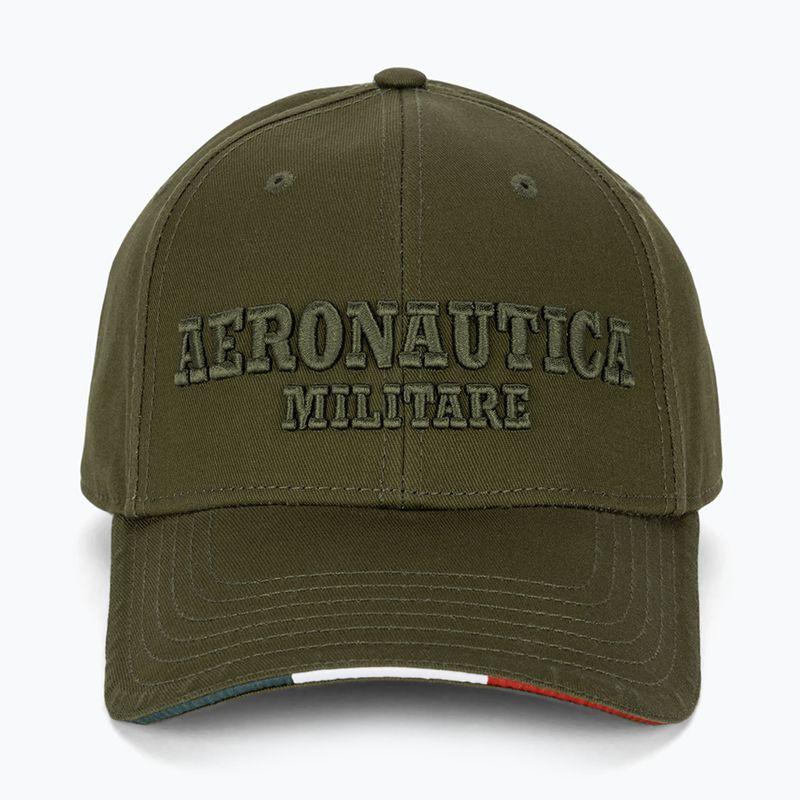 Herren Aeronautica Militare Basic mit Metalladler militärisch grün Baseballkappe 2