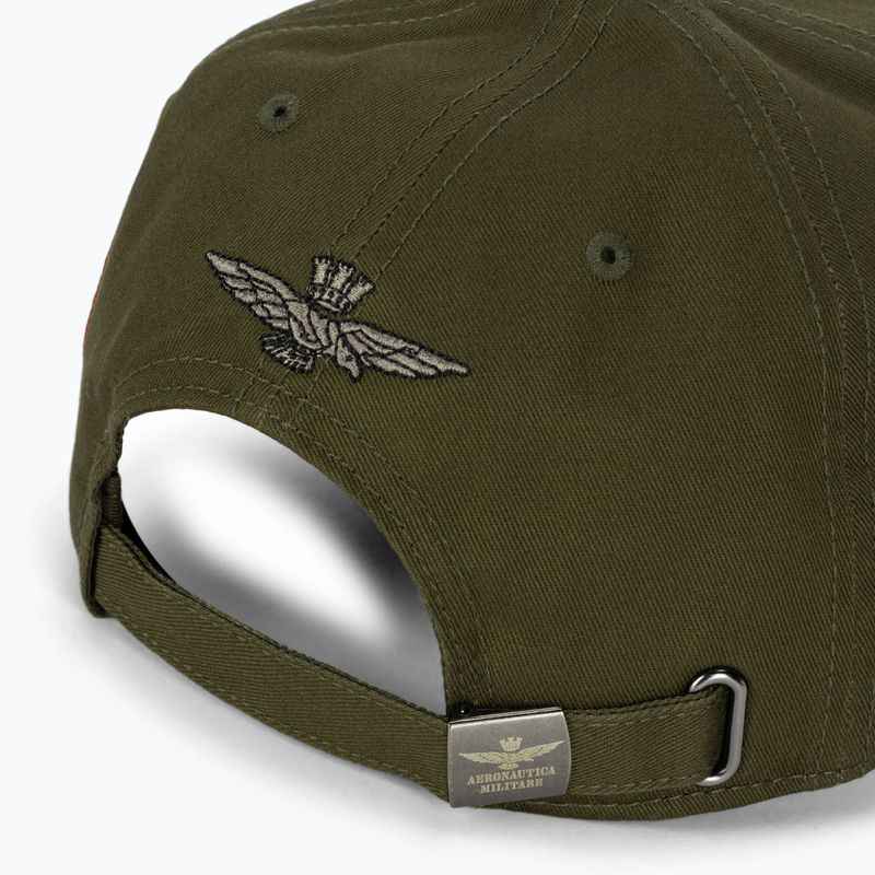 Herren Aeronautica Militare Basic mit Metalladler militärisch grün Baseballkappe 5