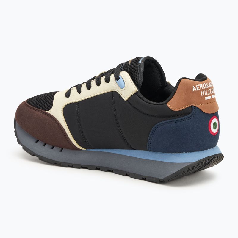 Aeronautica Militare Herrenschuhe SC292CT3331 blau/hellbraun/schwarz 3