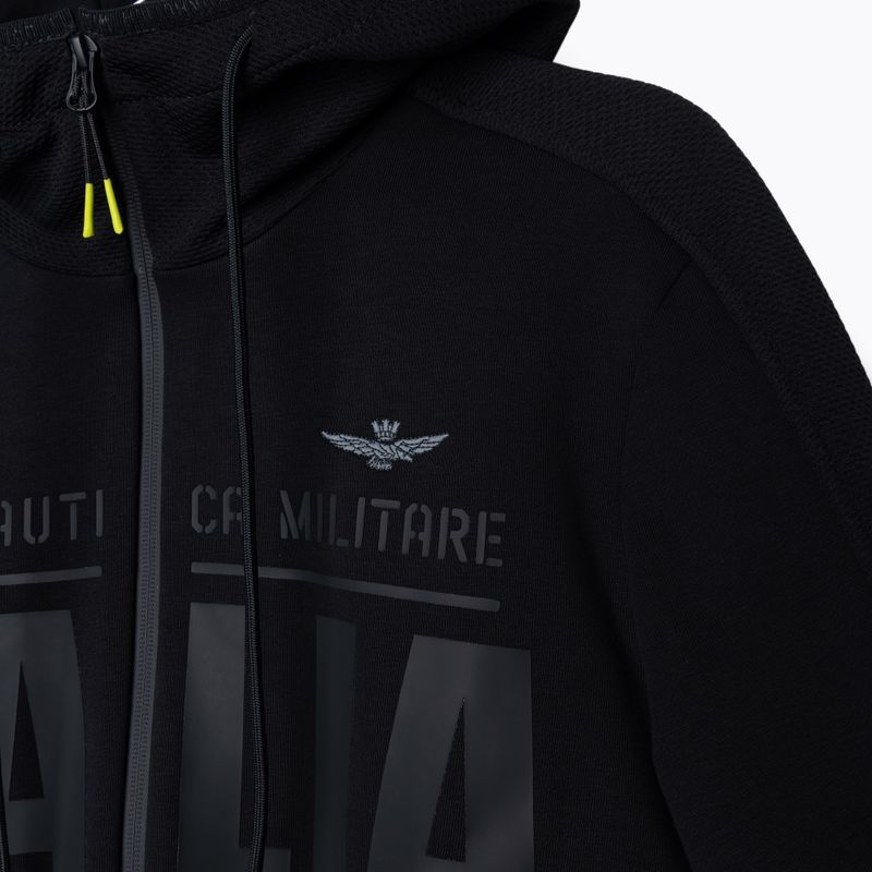 Sweatshrit Hoodie Herren Aeronautica Militare Sport jet black 3