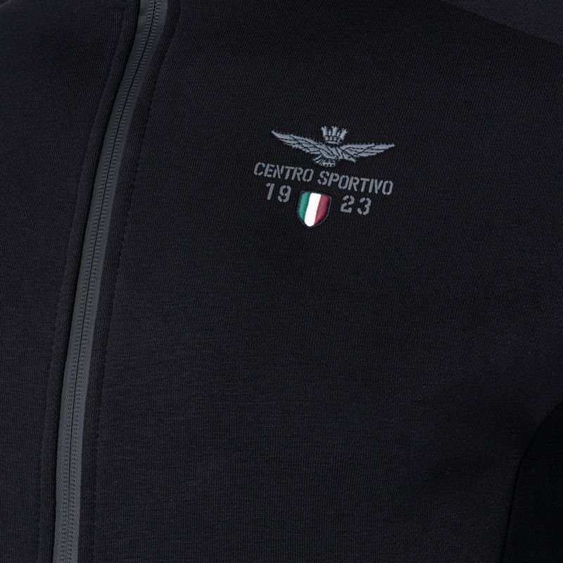 Sweatshrit Hoodie Herren Aeronautica Militare Sport jet black 5