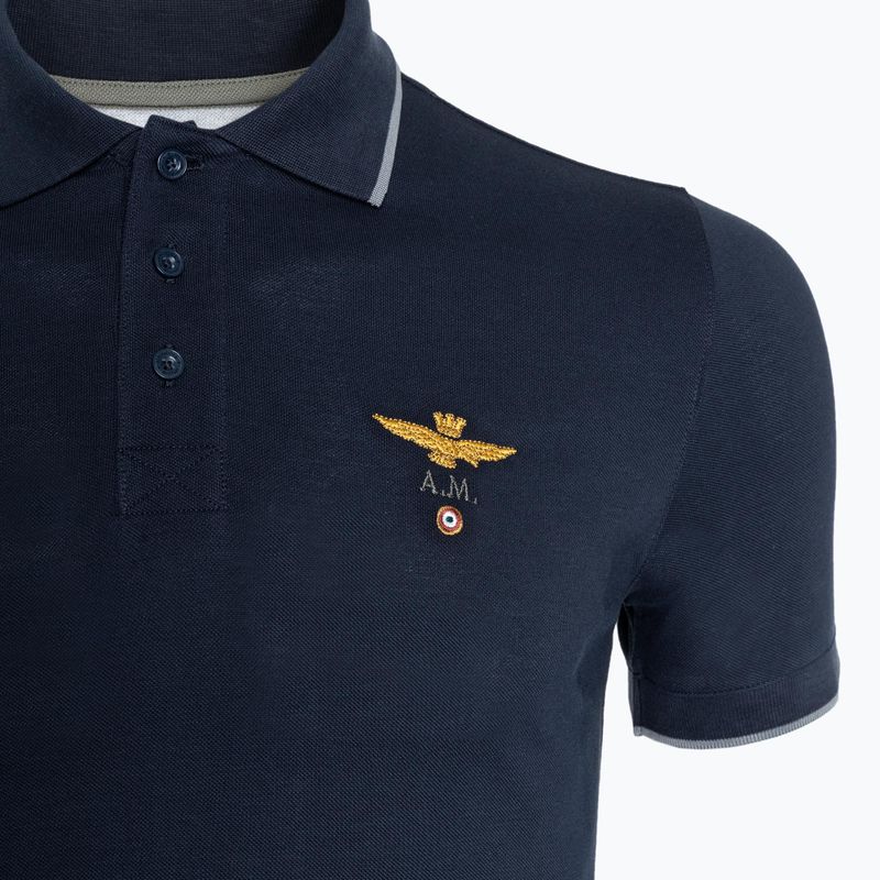 Poloshirt Herren Aeronautica Militare Essential blue/black 3