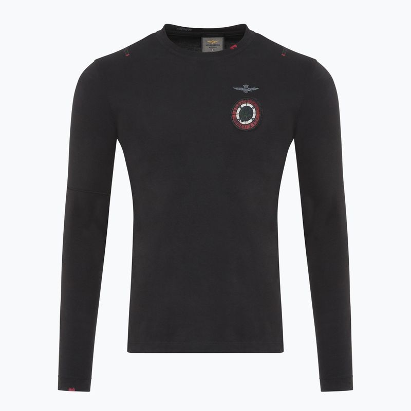 Longsleeve Herren Aeronautica Militare Flying Team jet black
