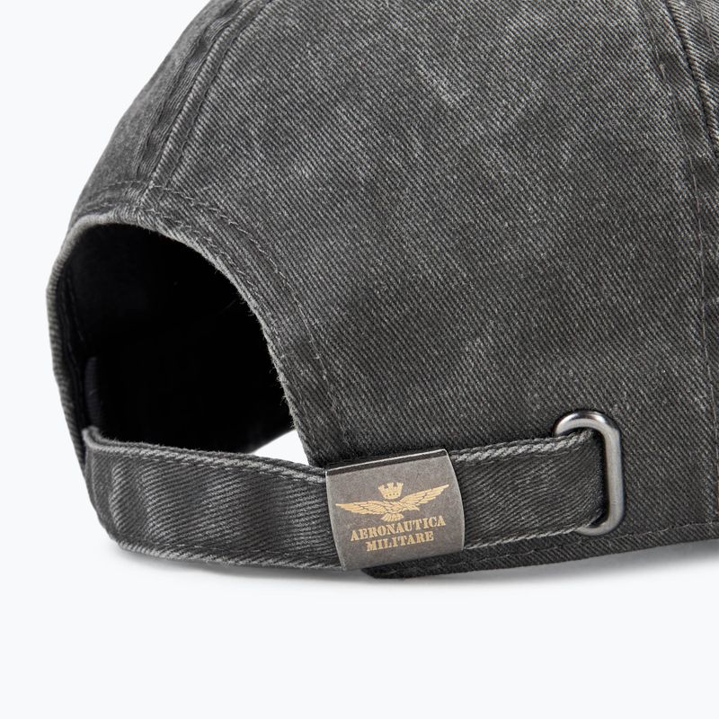 Mütze Basecap Herren Aeronautica Militare Pigment Treated jet black