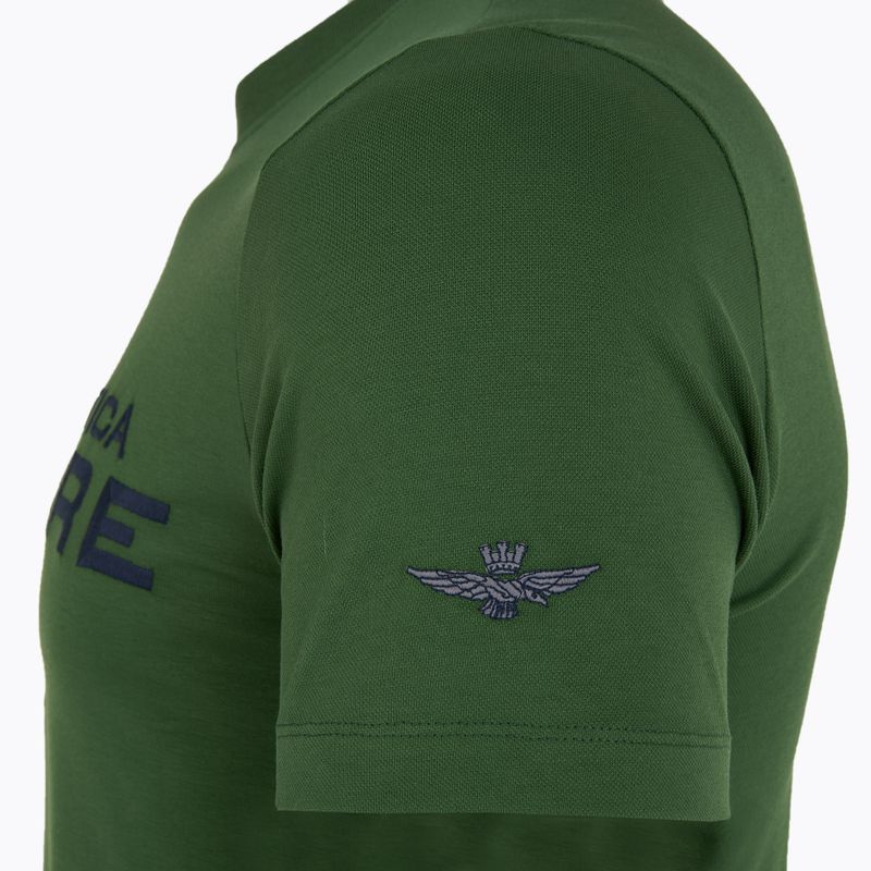Herren T-Shirt Aeronautica Militare 251TS2379J674 Waldgrün 4