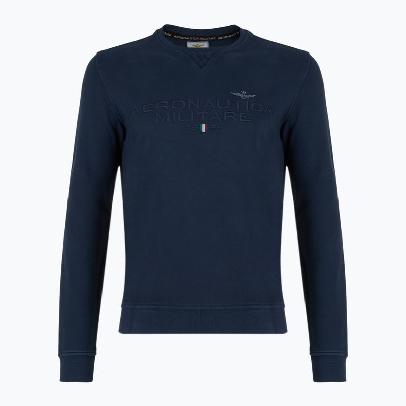 Herrenpullover Aeronautica Militare 251FE1985F539 navy blau gewaschen
