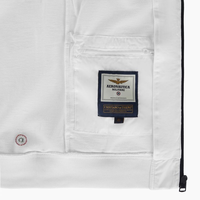 Herren Aeronautica Militare Sweatshirt 251AF500F459 Cappucio off white 5