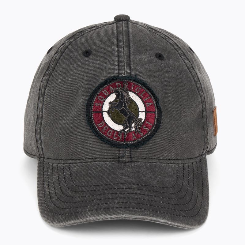 Herren Aeronautica Militare Baseballkappe 251HA1211CT2476 schwarz gewaschen 2