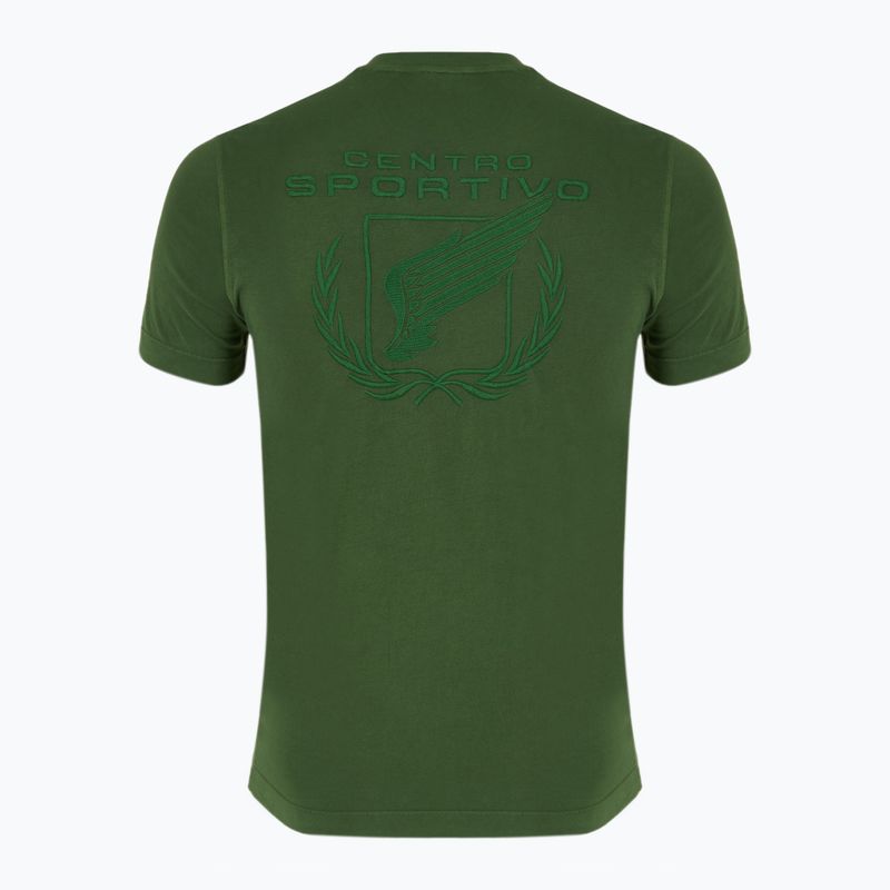 Herren T-Shirt Aeronautica Militare 251TS2377J633 forest green washed 2