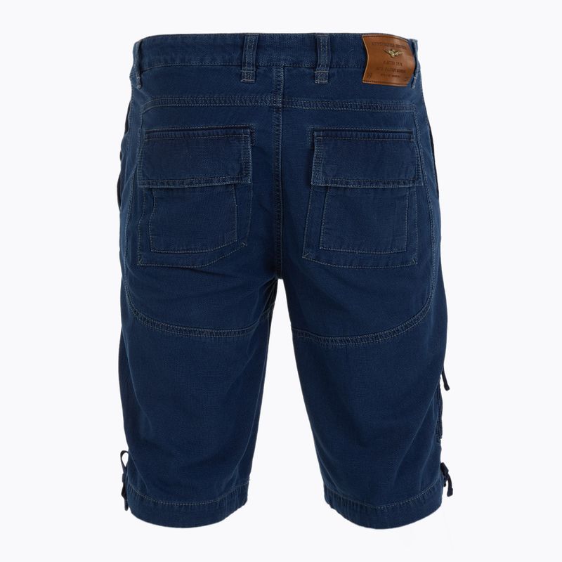 Herren Shorts Aeronautica Militare 251BE252CT3507 Indigo 2