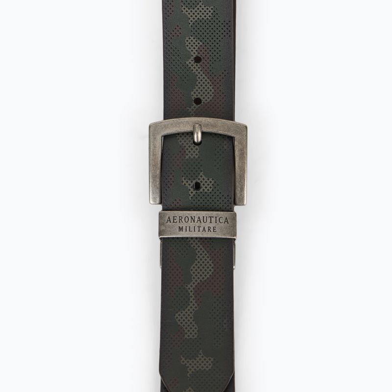 Herren-Gürtel Aeronautica Militare 251CP264PL276 camou military olive / testa di moro 2