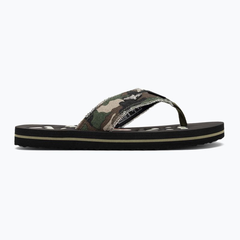 Herren Aeronautica Militare 251SC310CT3593 Tarnfarbe grün Flip Flops 2