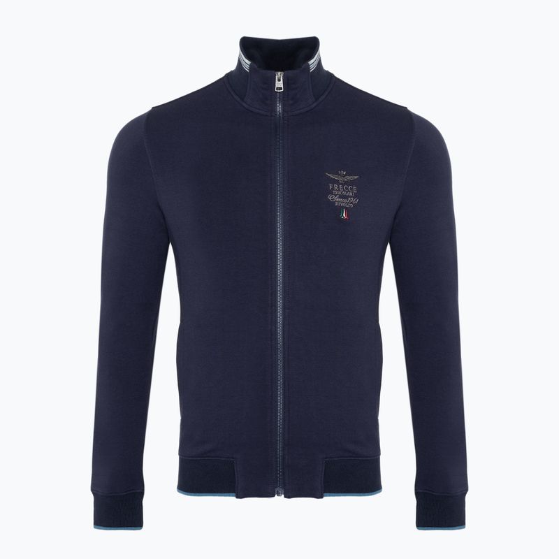 Sweatshrit Hoodie mit Reißverschluss Herren Aeronautica Militare Essential Full Zip blue navy