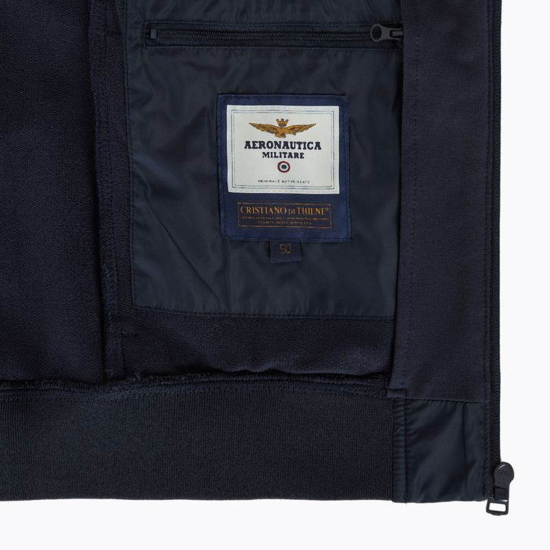 Herren Sweatshirt Aeronautica Militare 251AF500F459 Cappucio blu navy 5