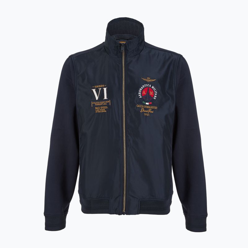 Herren Sweatshirt Aeronautica Militare 251AF500F459 Cappucio blu navy 7