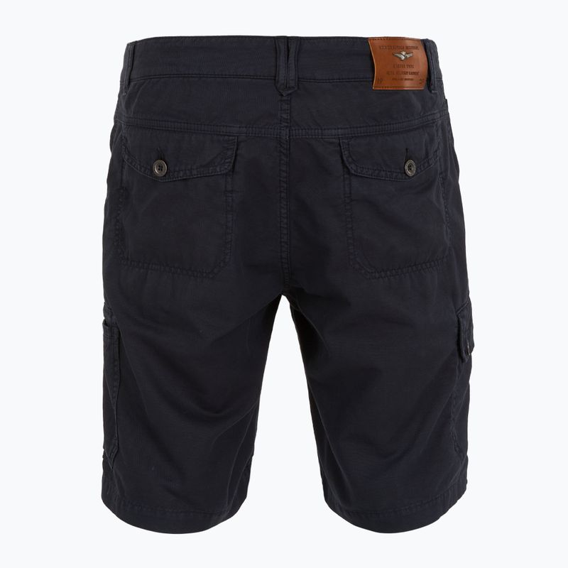 Herren Shorts Aeronautica Militare 251BE259CT3526 blau navy gewaschen 2
