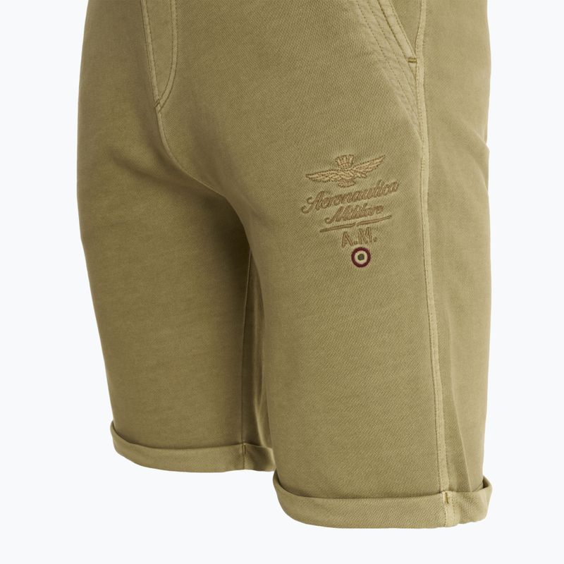 Aeronautica Militare Herren-Shorts 251BF016F583 Antilope beige gewaschen 3