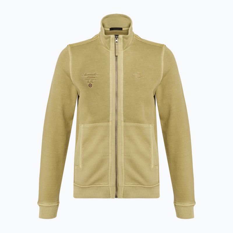 Herren Aeronautica Militare Sweatshirt 251FE1992F583 antelope beige gewaschen