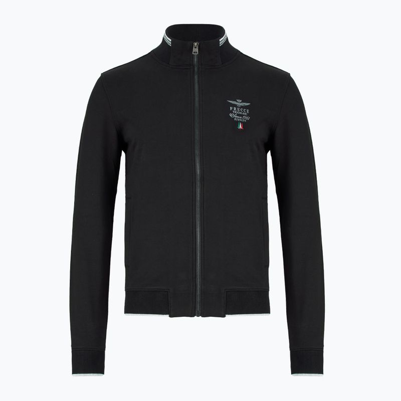 Herren Aeronautica Militare Essential jet schwarz Sweatshirt
