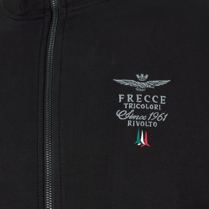 Herren Aeronautica Militare Essential jet schwarz Sweatshirt 3