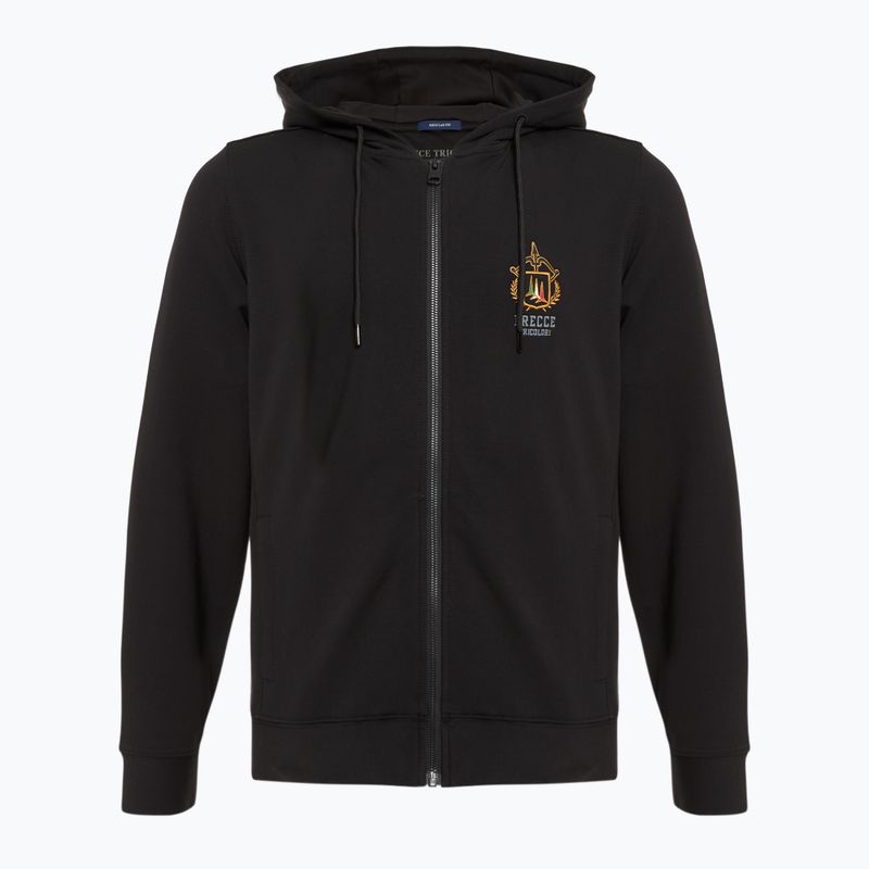 Herren Aeronautica Militare Essential Hoody jet schwarz Sweatshirt