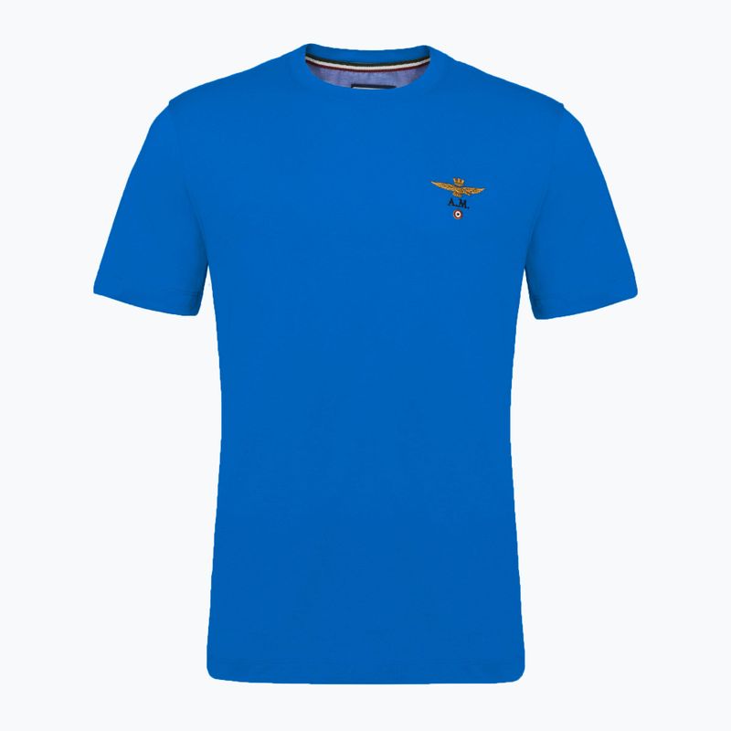 Herren Aeronautica Militare Essential mittel blaues T-shirt