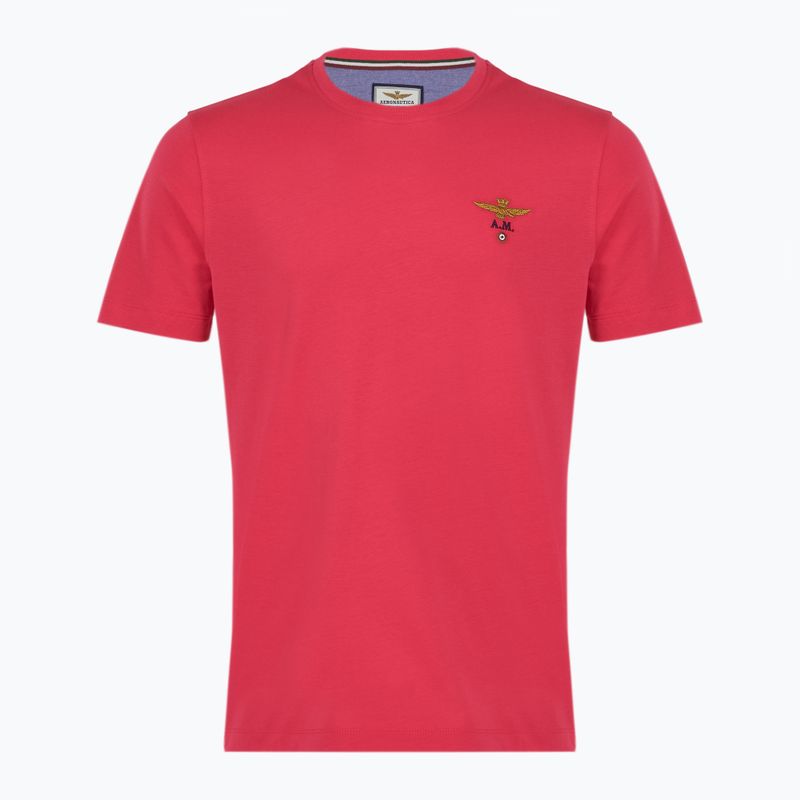 Herren-T-Shirt Aeronautica Militare Essential Magenta