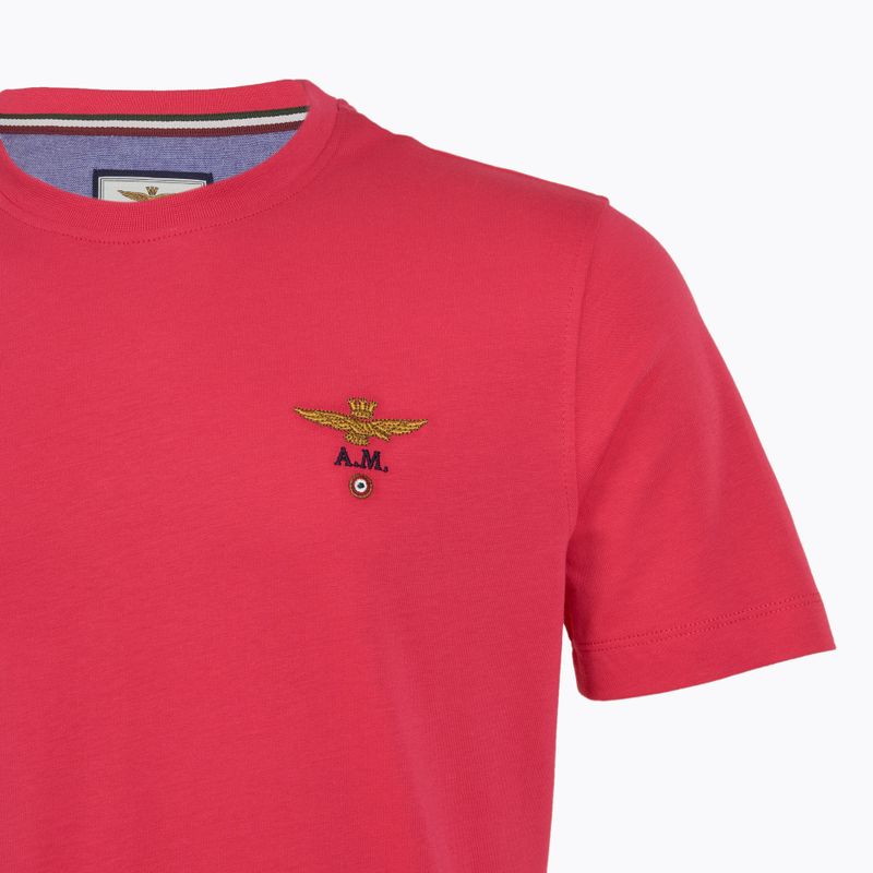 Herren-T-Shirt Aeronautica Militare Essential Magenta 3