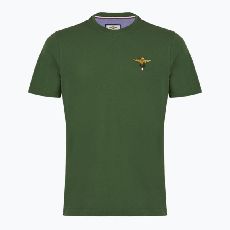 Herren T-Shirt Aeronautica Militare Essential Waldgrün