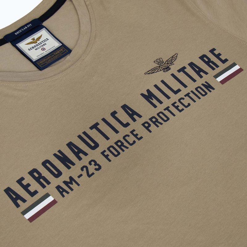 Herren Aeronautica Militare Heritage dune beige T-shirt 3