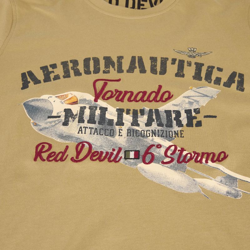 Herren Aeronautica Militare Tornado T-Shirt antelope beige 4