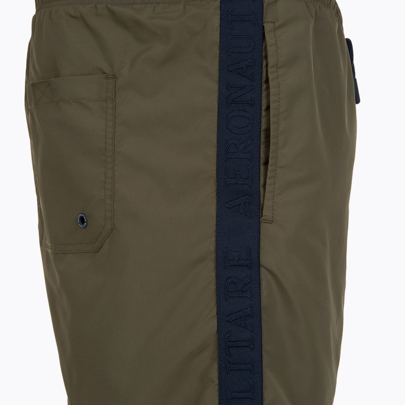 Herren-Badeshorts Aeronautica Militare 251BW225CT3539 militärisches Oliv 4