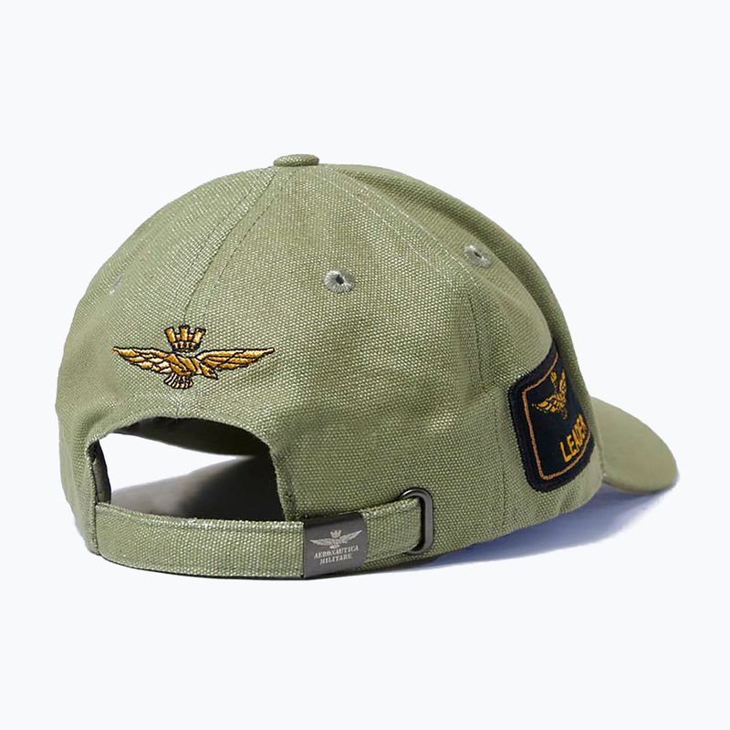 Herren Aeronautica Militare Baseballkappe 251HA1150CT3043 olivgrün 2