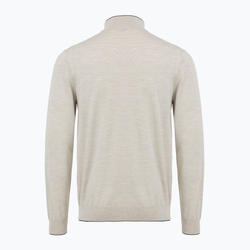 Herrenpullover Aeronautica Militare 1/2 Zip stone melange 2