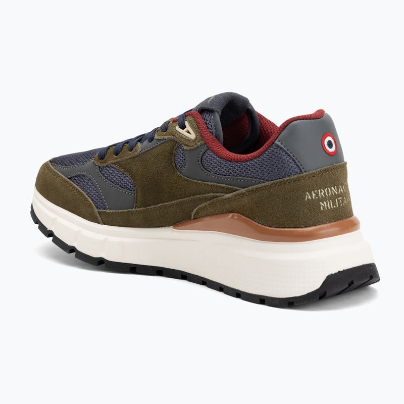 Herrenschuhe Schuhe Aeronautica Militare 252SC0318UCT04248 military green/navy blue 3