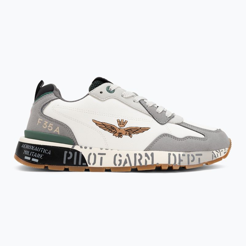 Herrenschuhe Aeronautica Militare 252SC0276UCT03380 multicolor bianco/grigio/verde 2