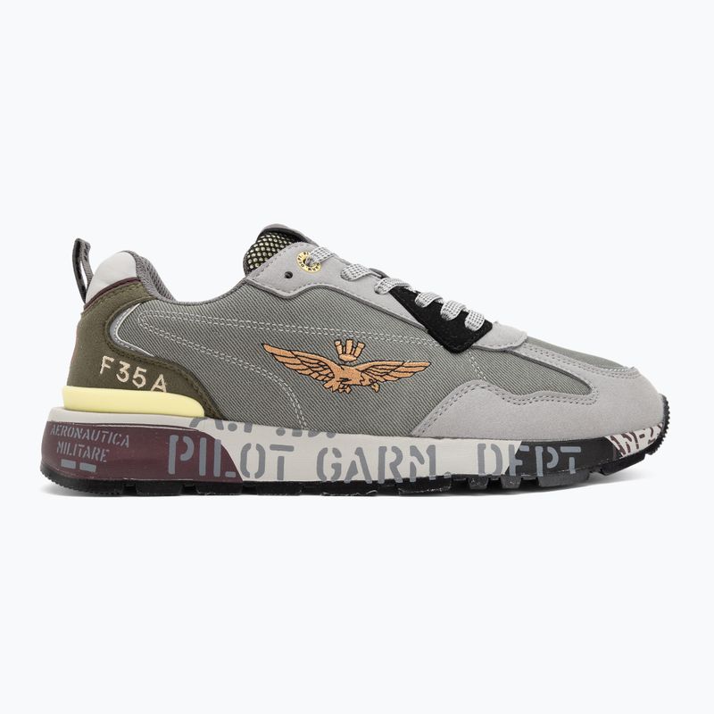 Herrenschuhe Aeronautica Militare 252SC0276UCT03380 miulticolor grigio/verde 2