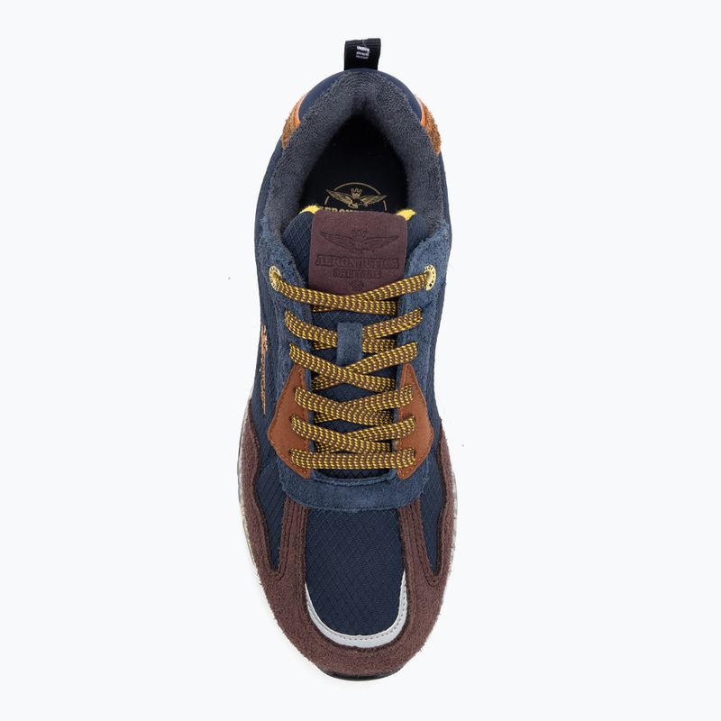 Herrenschuhe Aeronautica Militare 252SC0276UCT03546 multicolor blu navy/bruciato/vinaccia 8
